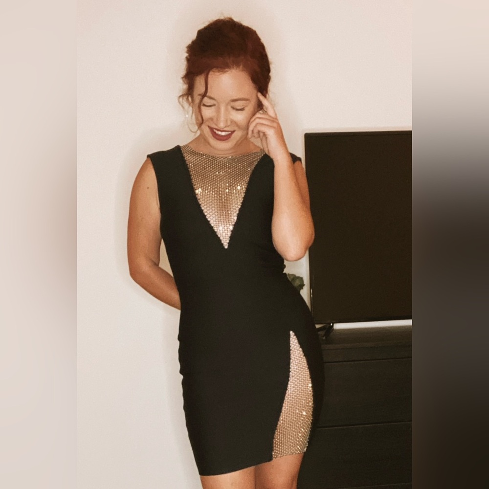 Konka Diamond Mini Cocktail Dress